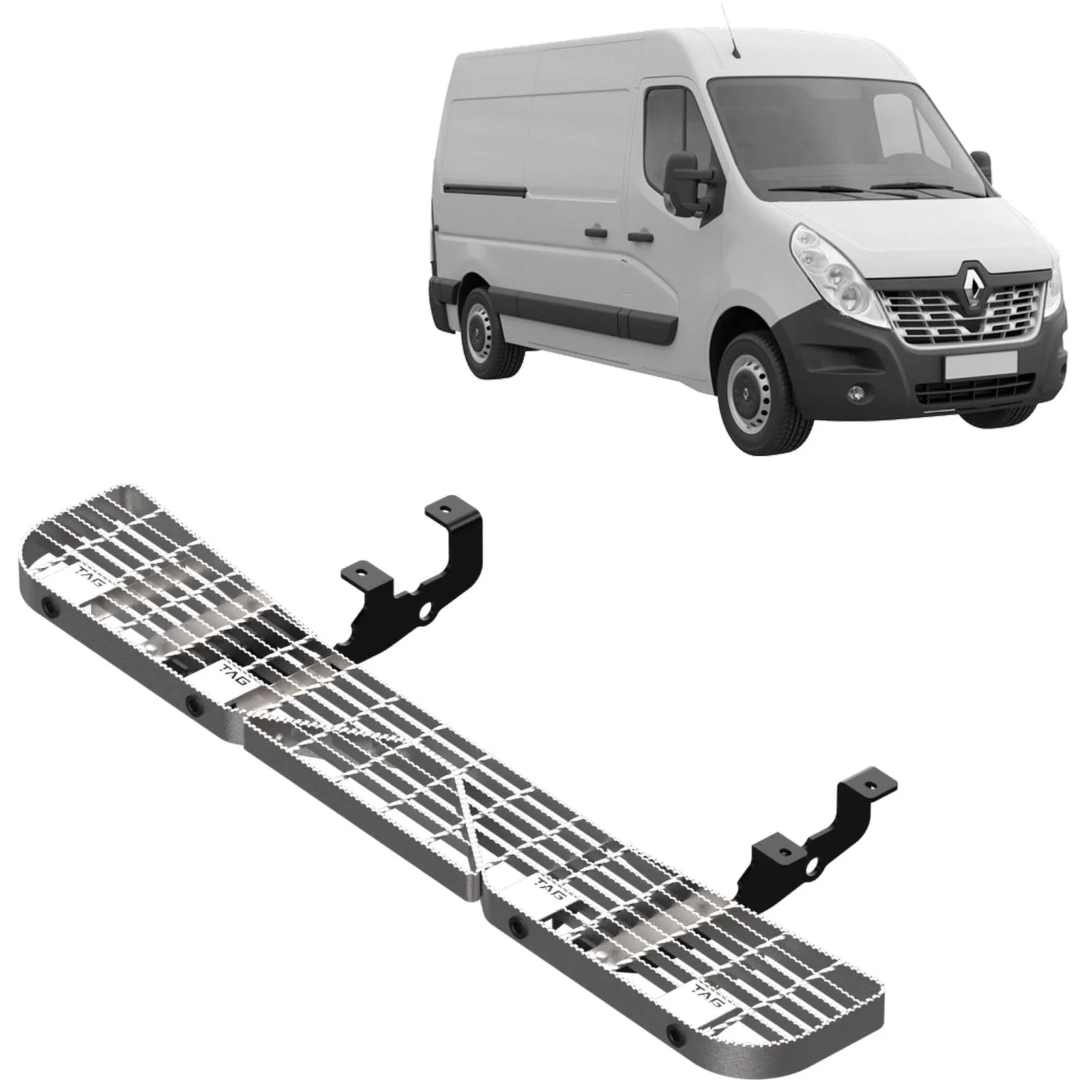 TAG | Rear Step & Sensor Brackets Kit | Renault Master FWD Van 2011–On | TSP747-K010