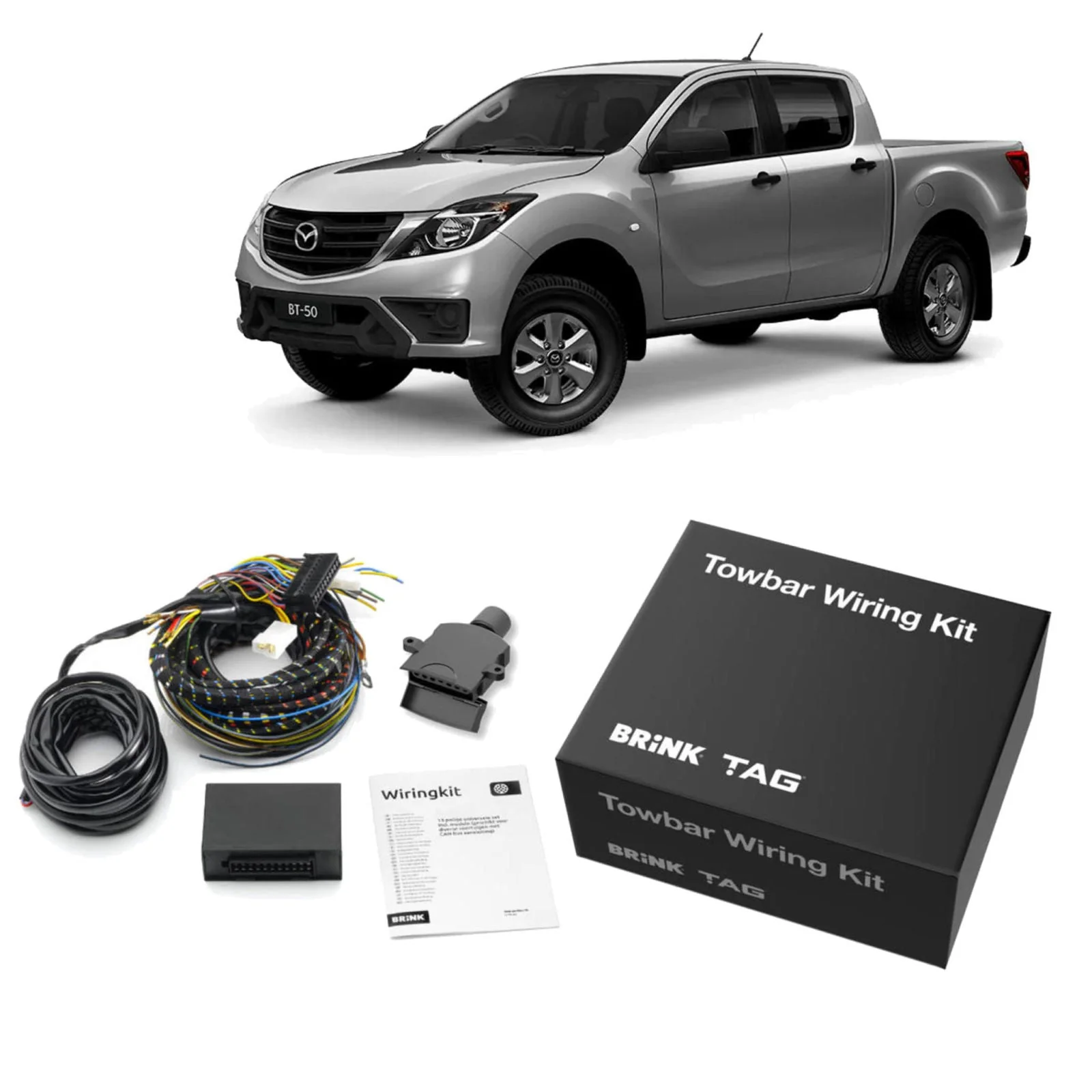 TAG | Heavy Duty Towbar & Direct Fit Wiring Kit | Mazda BT-50 Styleside Ute UN/UP/UR/TF (2006–2020) | T4F574-K101 - Image 2