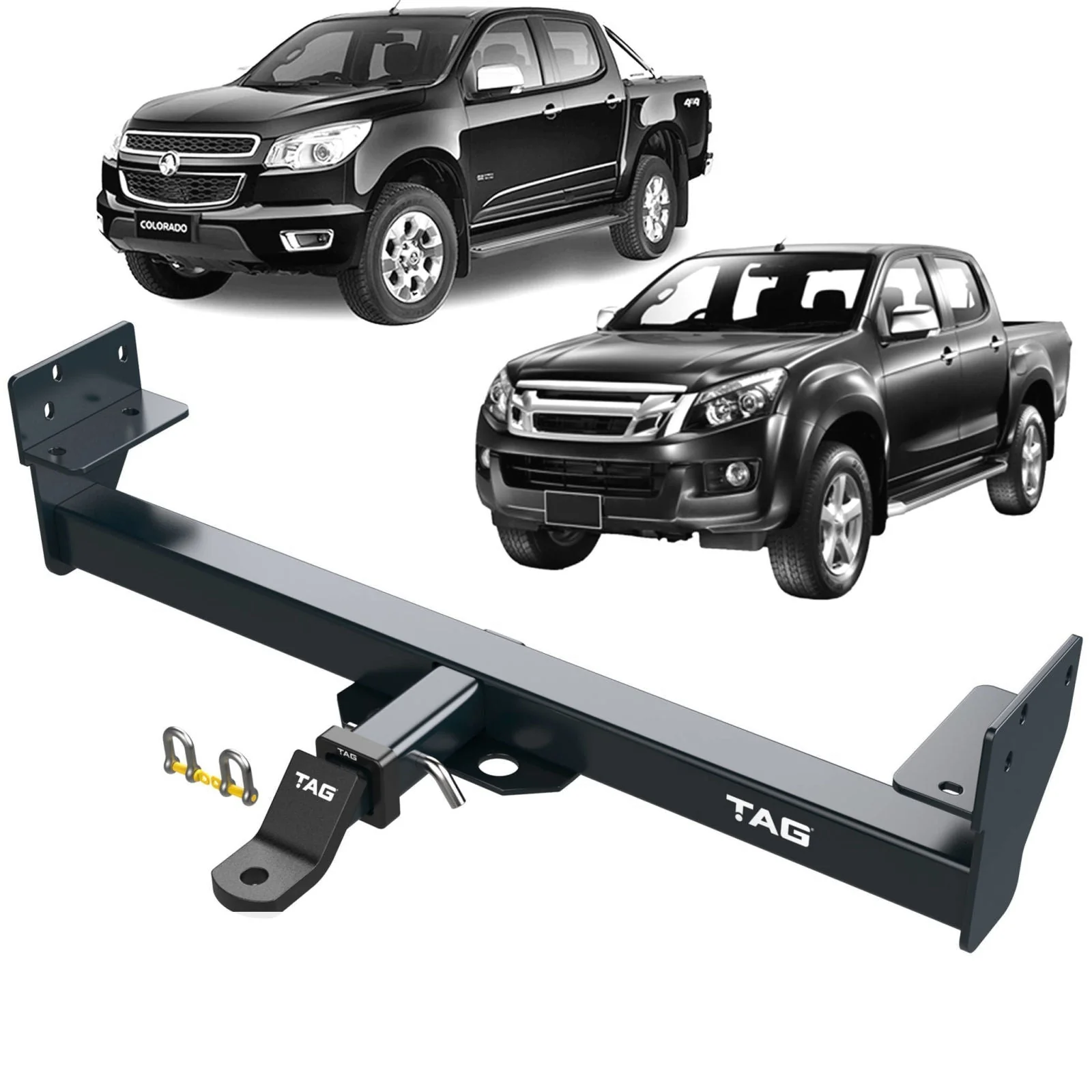 TAG | Heavy Duty Towbar & Direct Fit Wiring Kit | Holden Rodeo RA TFR32, TFS77, TFR77, TFS26, TFR26 2003–2008 | T4H432-K201