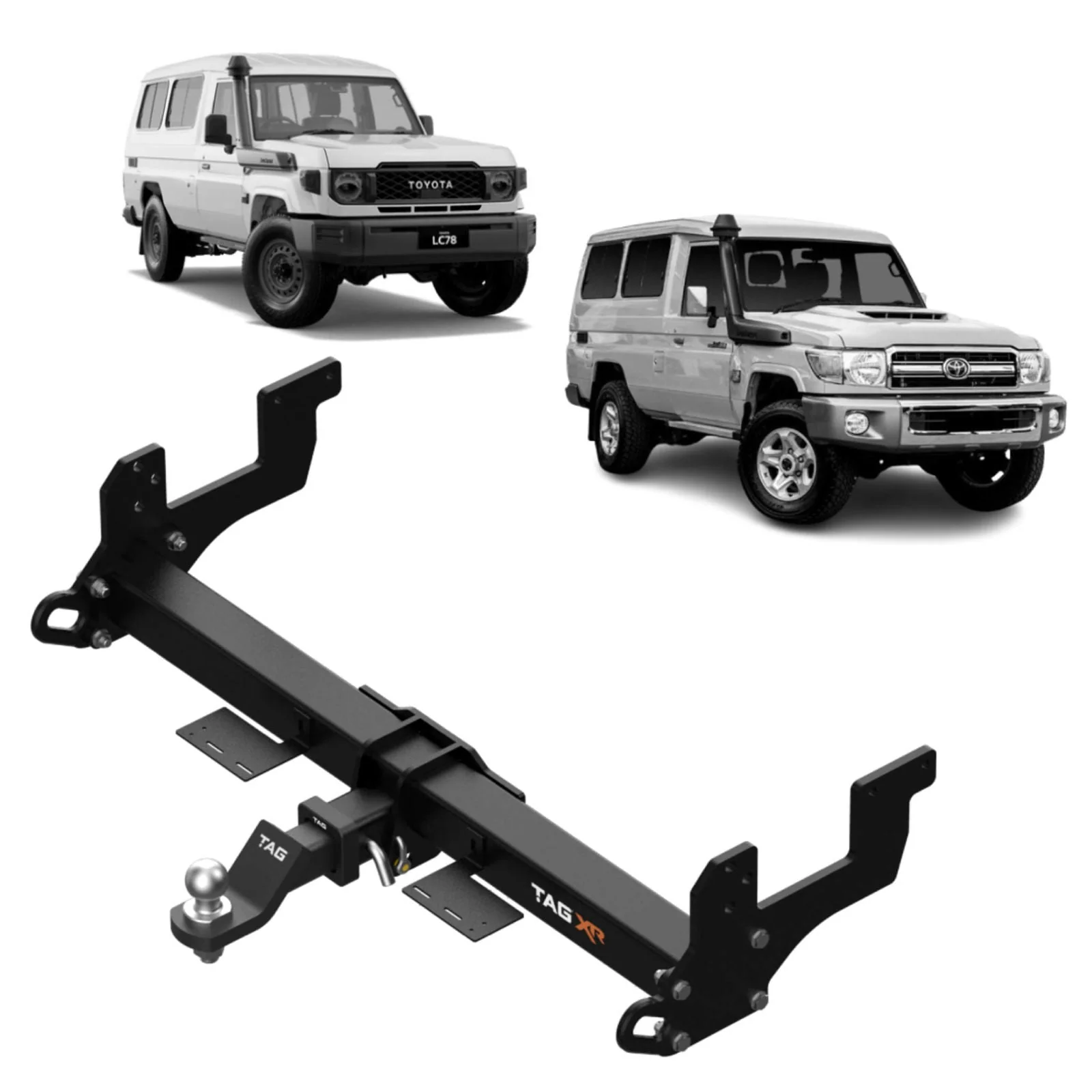 TAG | Extreme Recovery XR Towbar | Toyota Landcruiser 78 Series Troopy 1991–On | TXR862