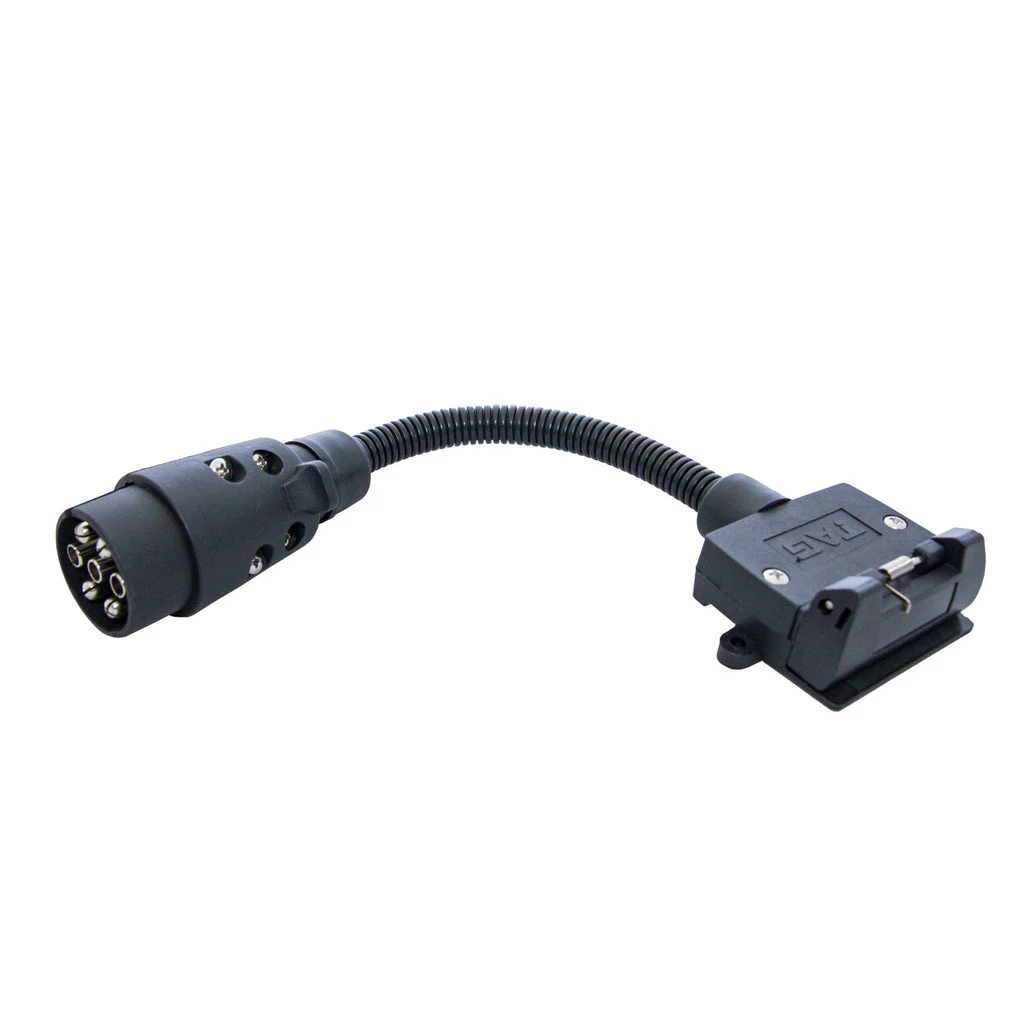 TAG | Trailer Adapter Lead | 7-Pin Euro Plug to 7-Pin Flat Socket 300mm | UNTA020