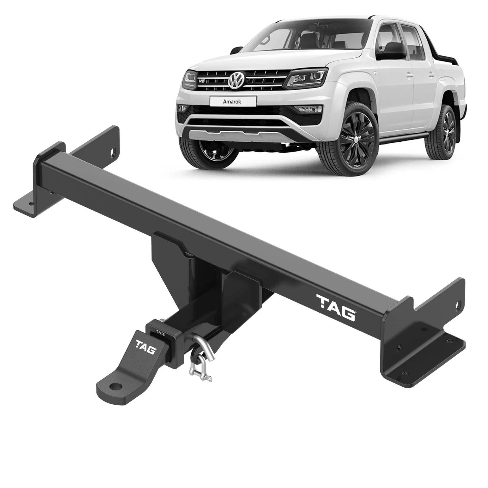 TAG | Heavy Duty Towbar & Direct Fit Wiring Kit (No Step) | VW Amarok 2H Ute 2010–2022 | T4P600-K101 - Image 2