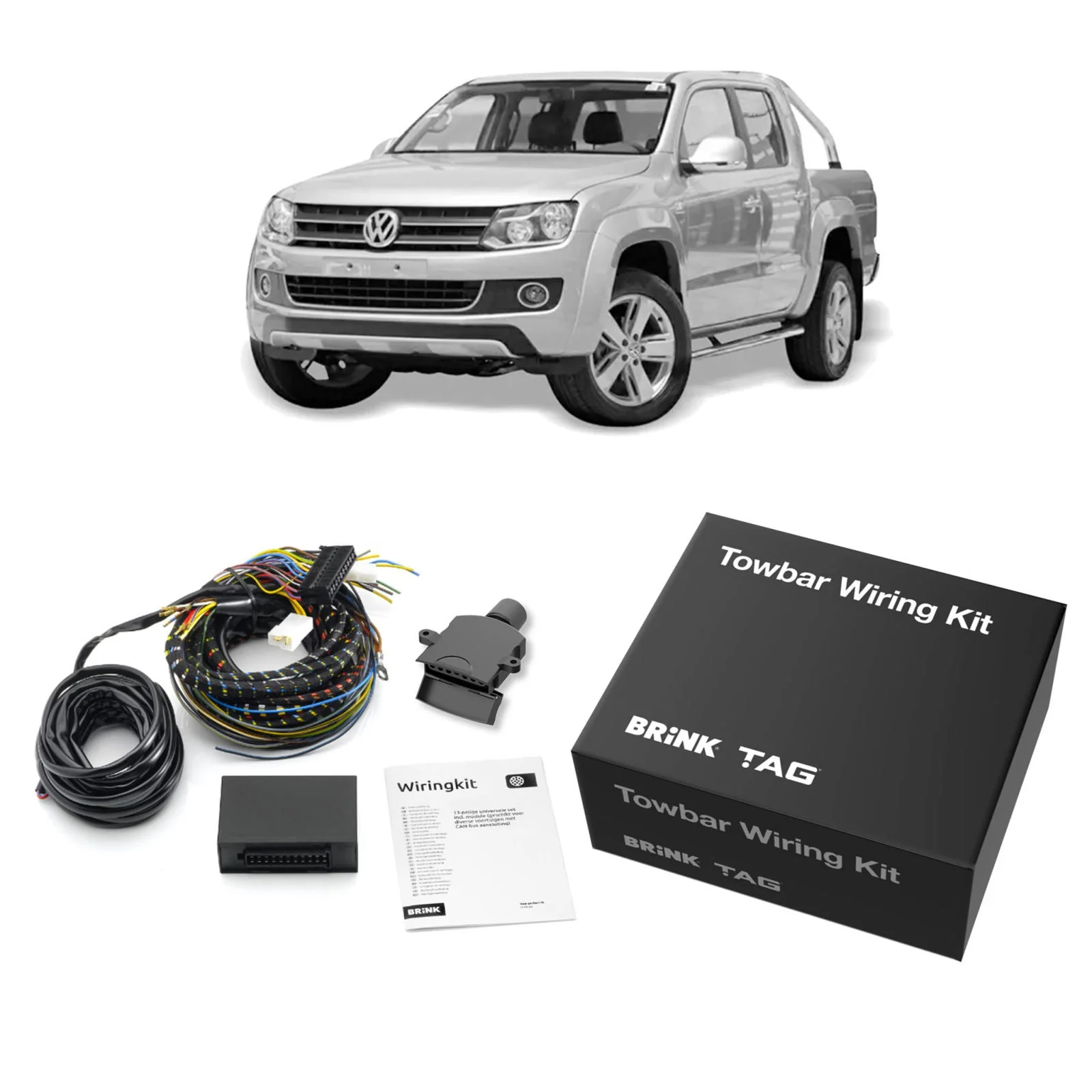 TAG | Extreme Recovery Towbar & CAN-Bus Wiring Kit | VW Amarok 2H Cab Chassis 2011–2022 | TXR807-K101