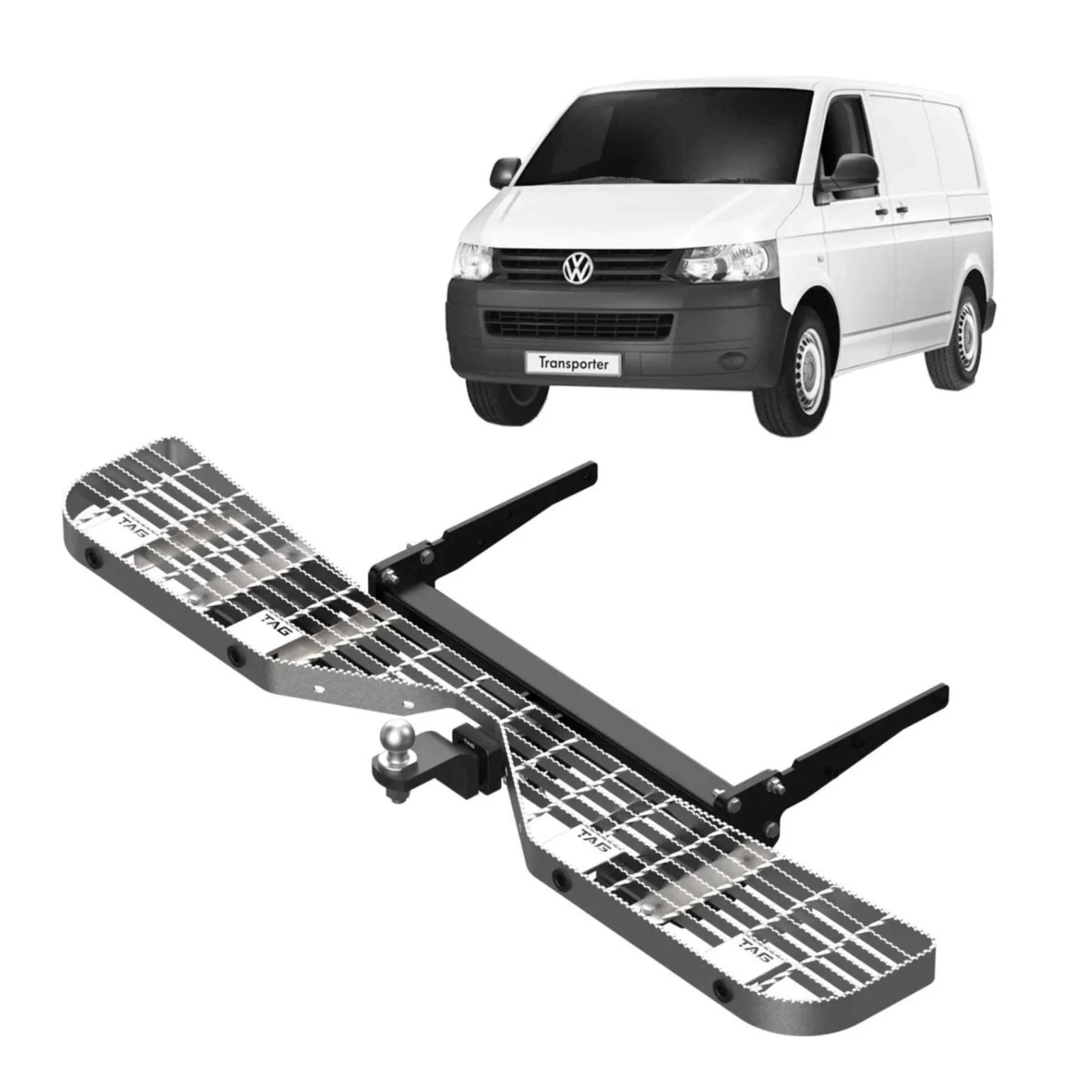 TAG | Rear Step, Heavy Duty Towbar & Direct Fit Wiring Kit | Volkswagen Transporter T6 2019–on | T7P738-K111