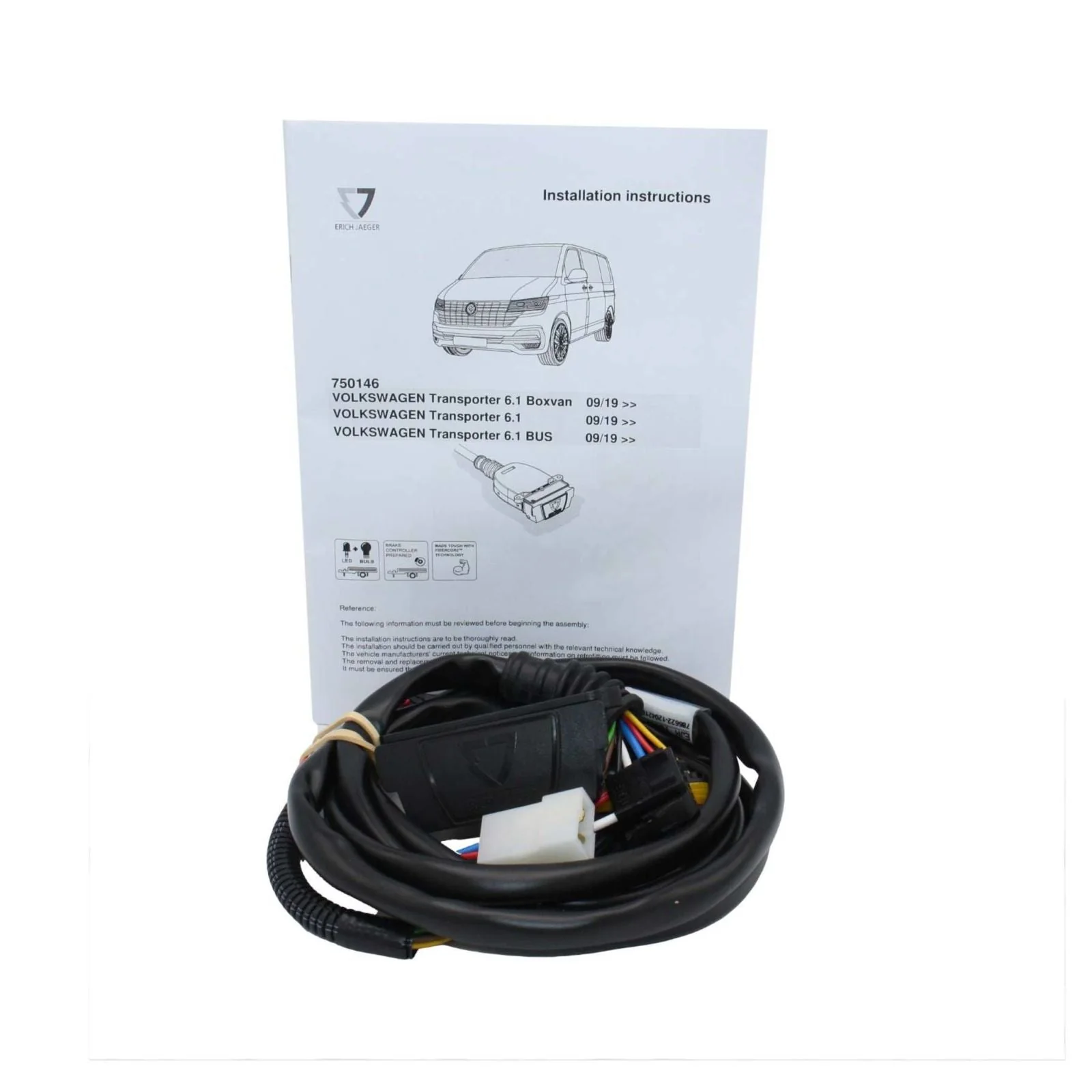 TAG | Rear Step, Heavy Duty Towbar & Direct Fit Wiring Kit | Volkswagen Transporter T6 2019–on | T7P738-K111 - Image 2