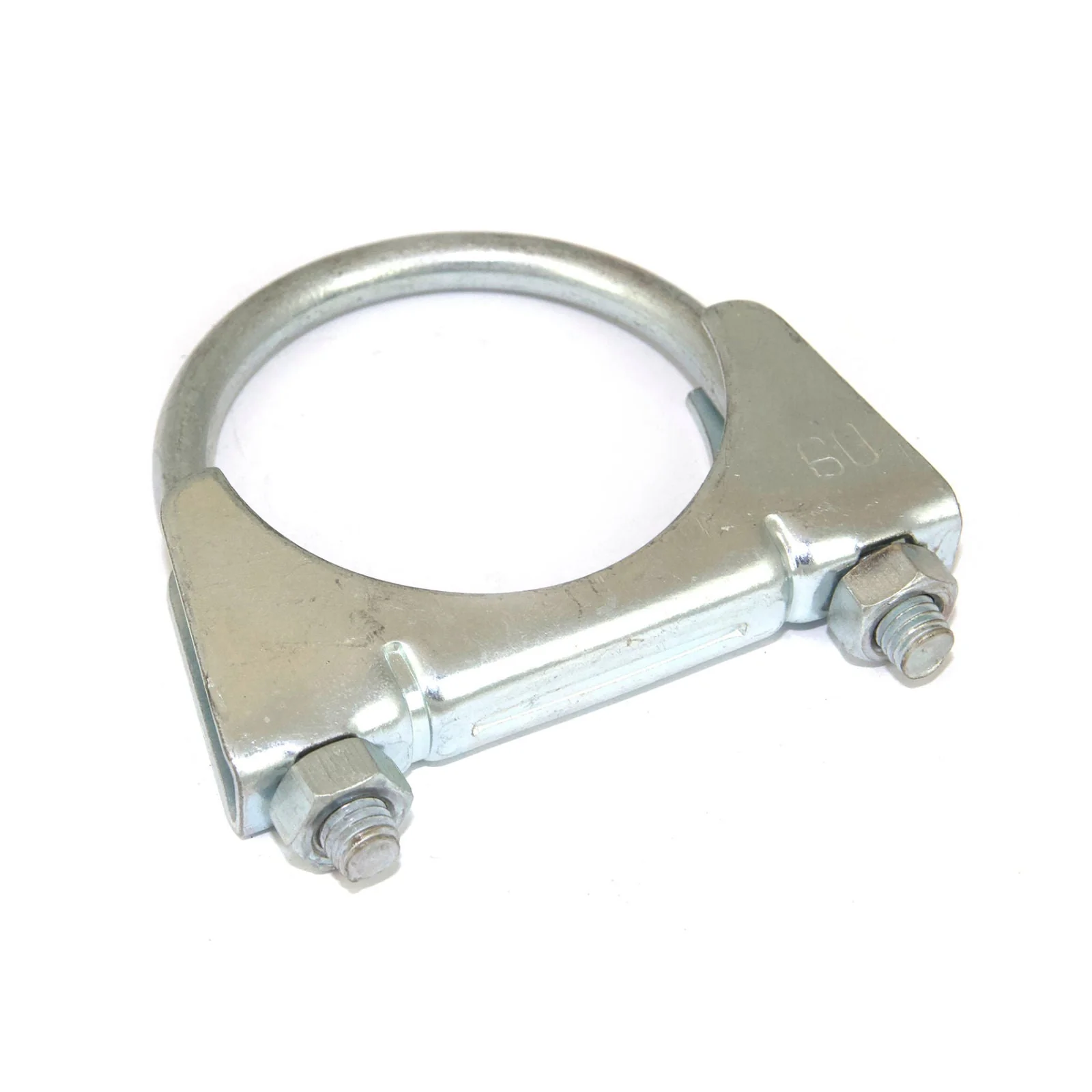 Redback - U-Bolt Clamp - Inside diameter 60mm (2-3/8" Inch), Zinc Plated, Packed Bag