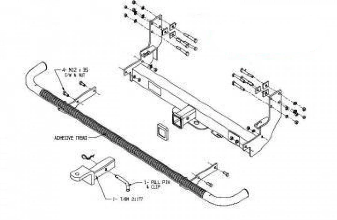 Trailboss - Towbar Suited For Volkswagen LT & Merc Sprinter Van 3D (1998 - 2006)