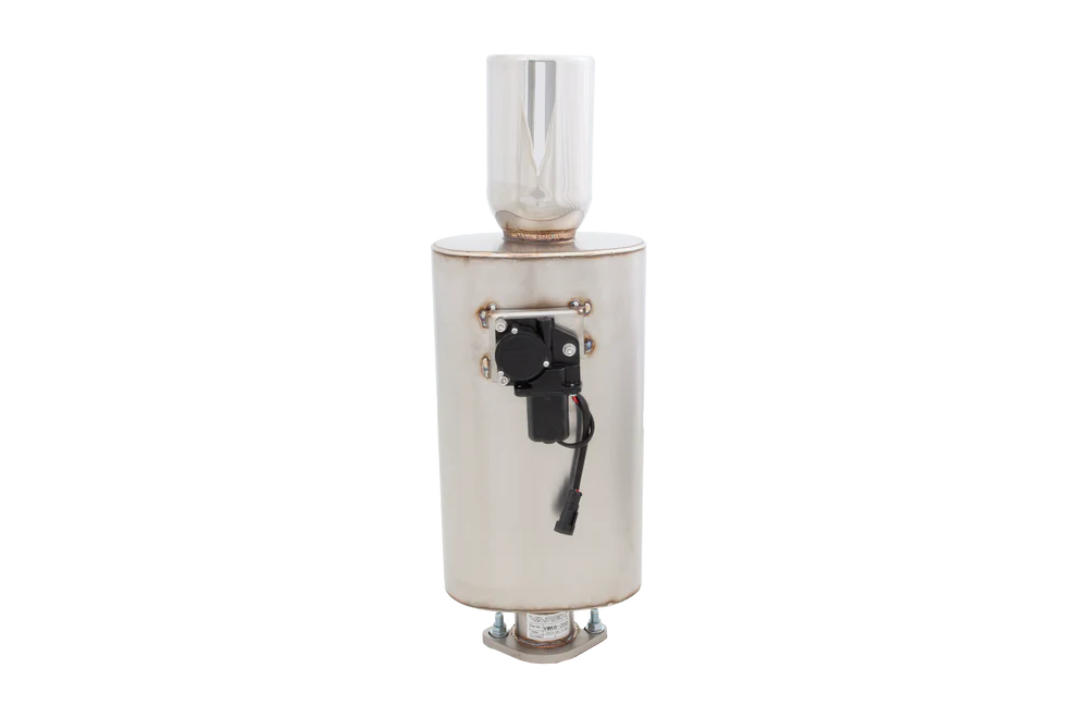 XForce | 2.5" Oval Varex Valved Universal Muffler | 4" Single Tip | 304 Stainless Steel | VMK8-250 - Image 2