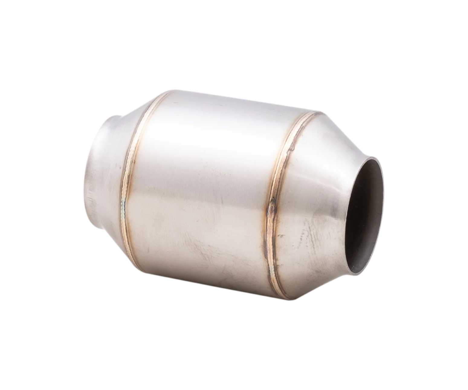 XForce | 2.5" Short Round 100 Cell Metallic High-Flow Catalytic Converter | CAT09-250(100)