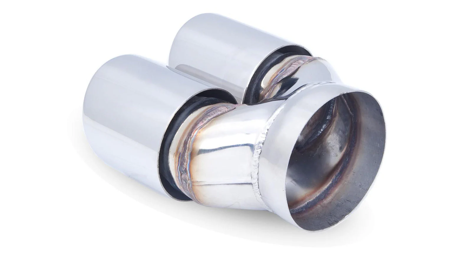 XForce | Twin 3.5" Round Angle-Cut Exhaust Tips | Double Wall 304 Stainless Steel | TY-AW35-89 - Image 3