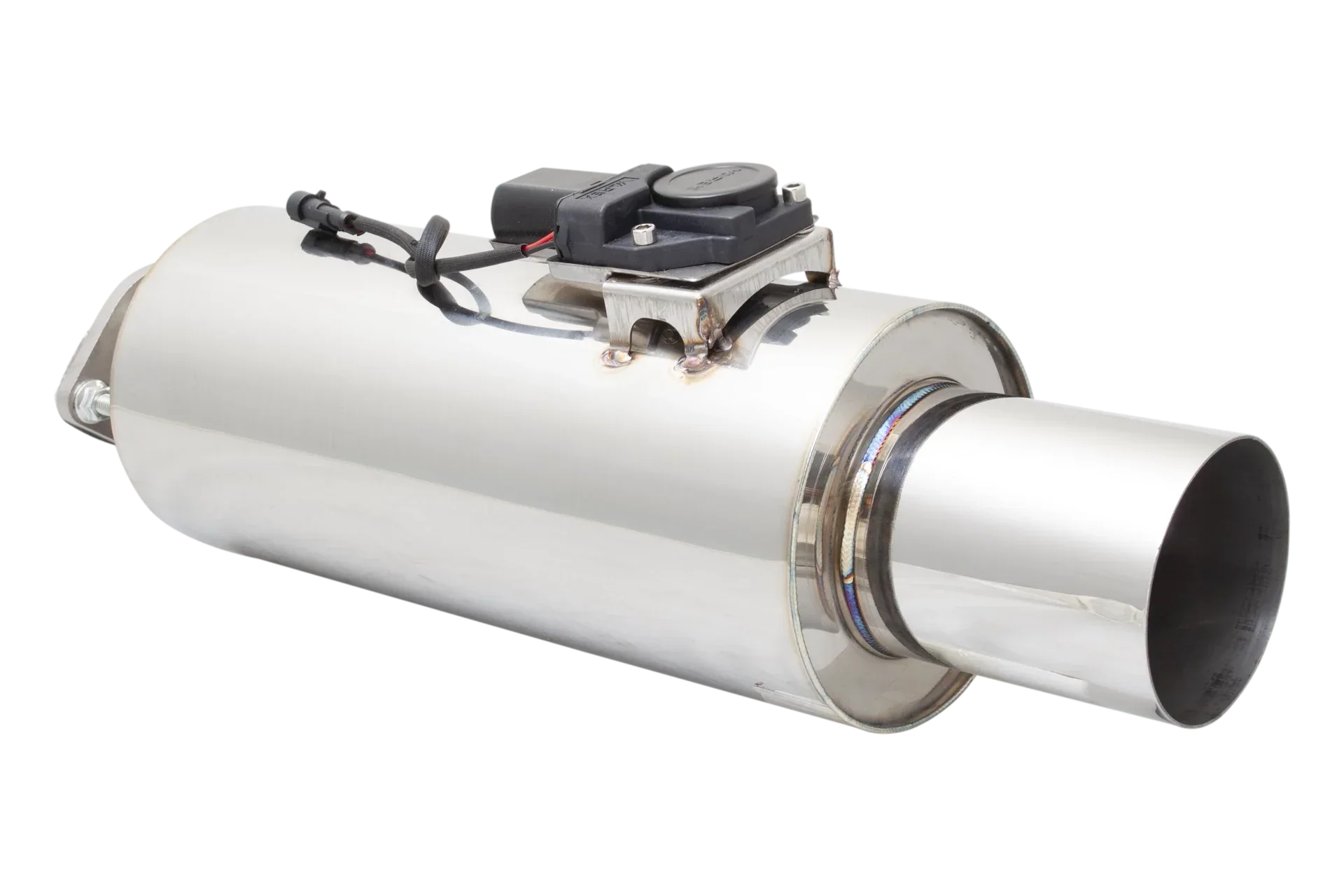 XForce Varex | 3" Inlet Cannon Muffler with 4.5" Tip | 304 Stainless Steel Valved Exhaust | VMK2G-300
