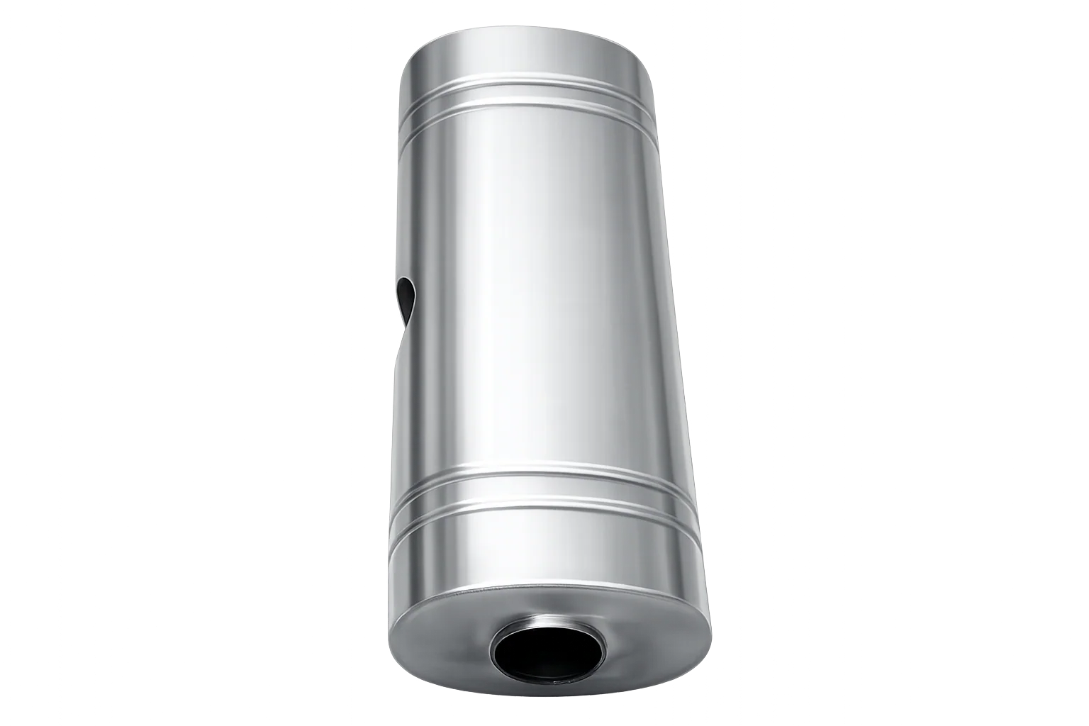 XForce | 304SS Oval East-West Muffler 24" | 3" Inlet to Dual 2.5" Outlet | Brushed Finish | VX9E-24325 - Image 3