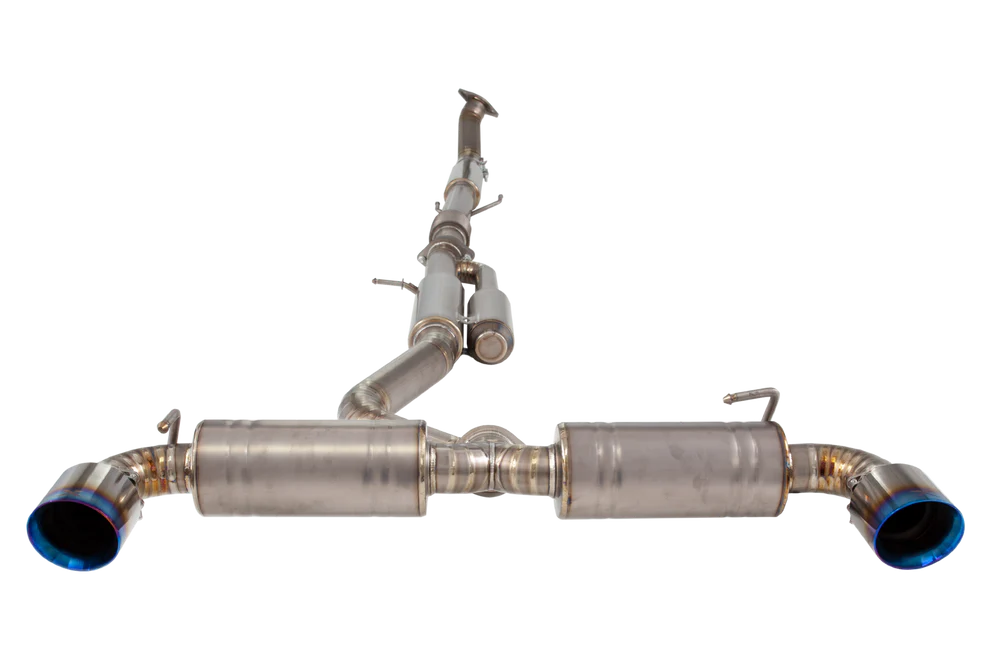XForce | 3" Titanium Cat Back Exhaust Burnt Blue Tips | Toyota Yaris GR 2020–2026 | ETTY21BCS - Image 3