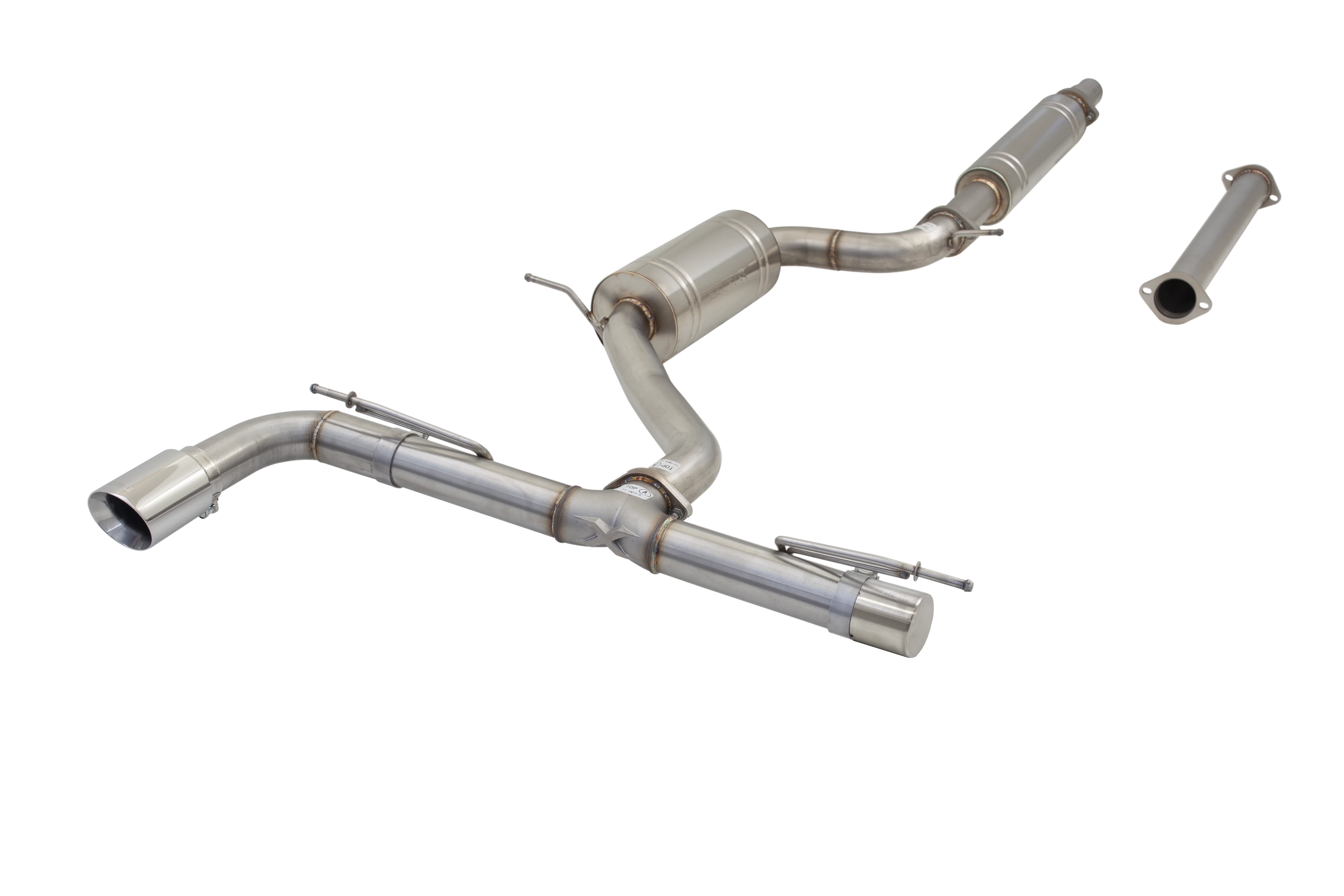 XForce | 3" 304 Stainless Cat-Back Exhaust | VW Golf TSI MK7 MK7.5 MK8 2013-2026 | ESVW01CS - Image 2
