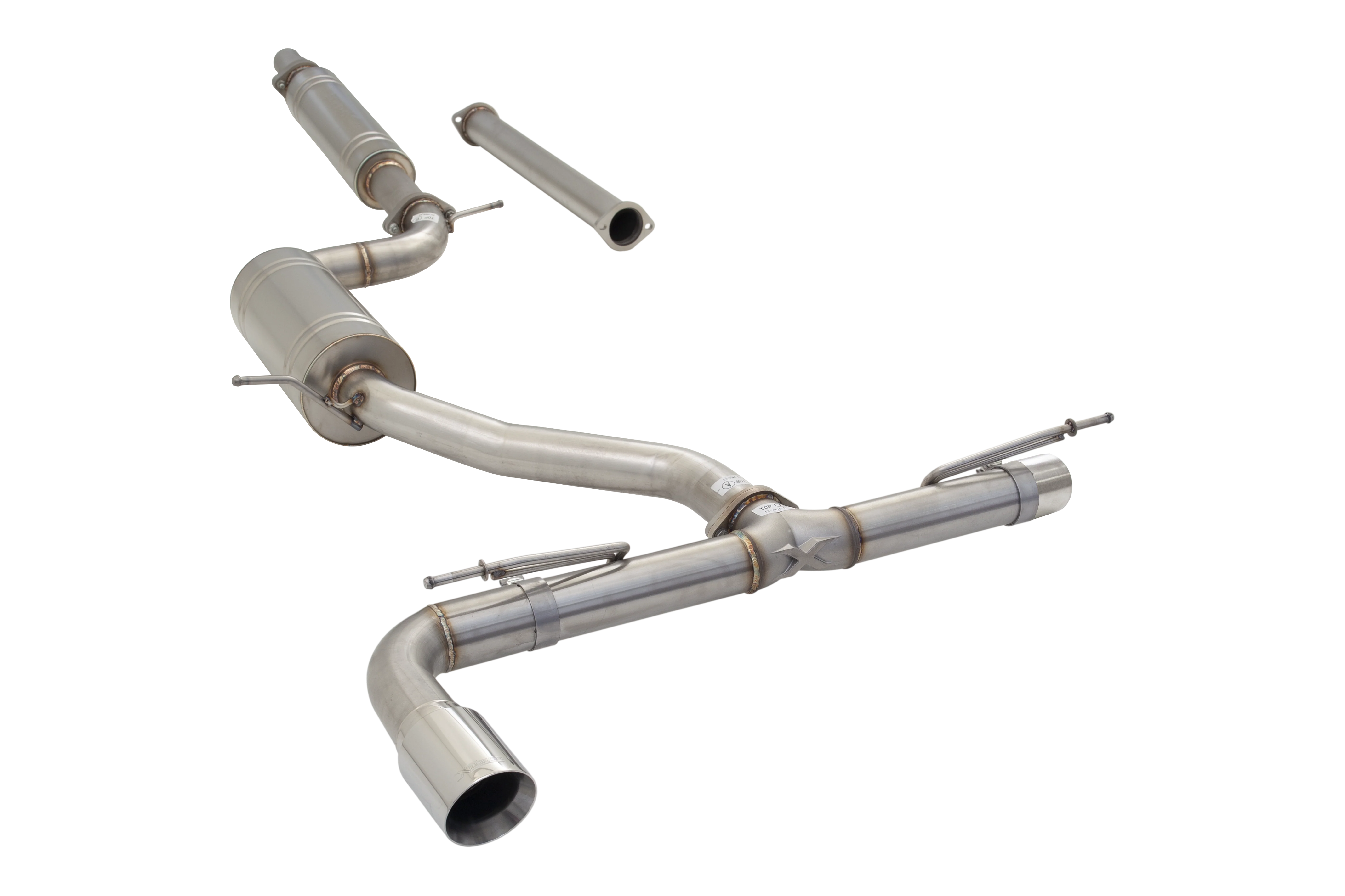 XForce | 3" 304 Stainless Cat-Back Exhaust | VW Golf TSI MK7 MK7.5 MK8 2013-2026 | ESVW01CS - Image 4