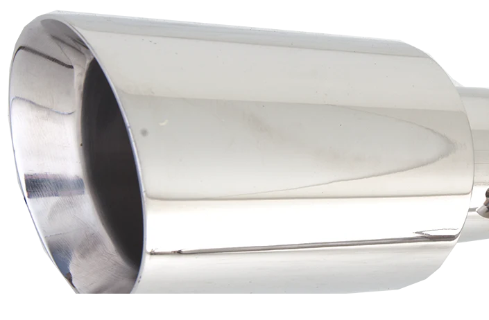 XForce | 4.5" Angle Cut Double Wall Tip | 2.5" Slip Joint | Polished Stainless Steel | TS-AW45SJ-63 - Image 2