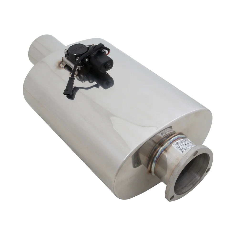 XForce | Varex Valved Oval Muffler 4" Inlet Flanged 16" Body | Universal Fitment | VMK18-400 - Image 3