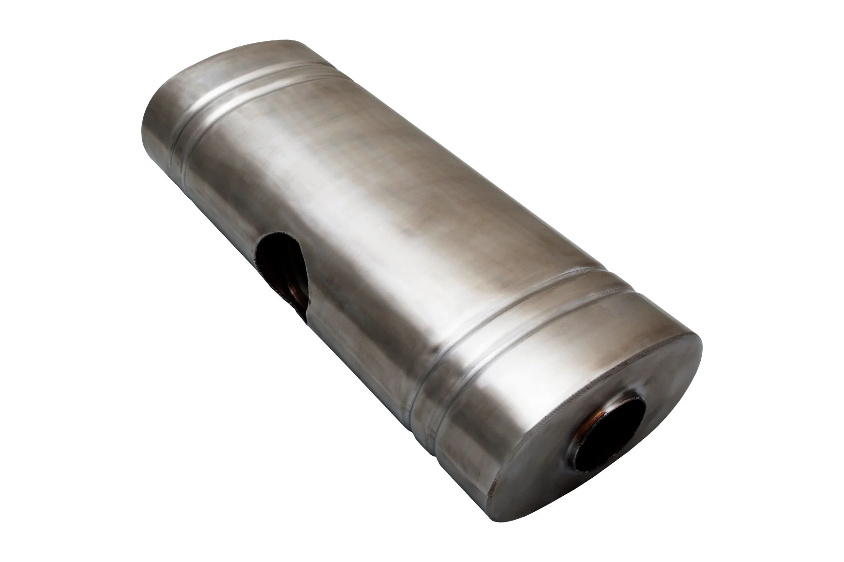 XForce | East-West Performance Muffler | 2.5" Inlet to Dual 2.25" Outlets | 409 Stainless | VX9E4-2025225