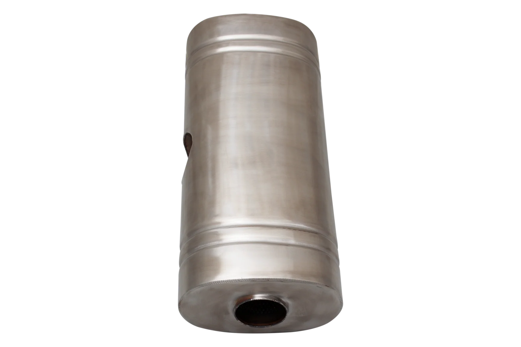 XForce | 409SS Oval East-West Muffler 20" | 3" Inlet to Dual 2.5" Outlet | Brushed Finish | VX9E4-20325 - Image 3