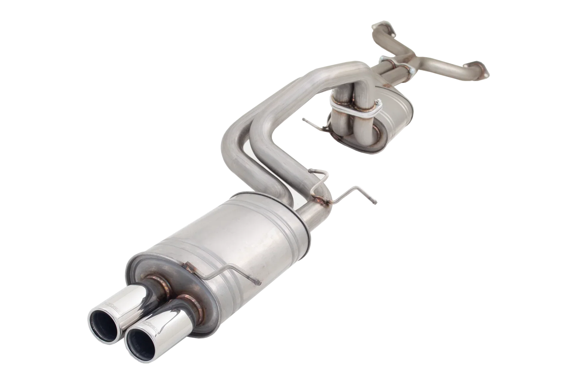 XForce | Twin 2.5" Louder Cat Back Exhaust | Ford Falcon BA BF V8 Sedan 2002–2008 | E4-F8-01-CBS - Image 2