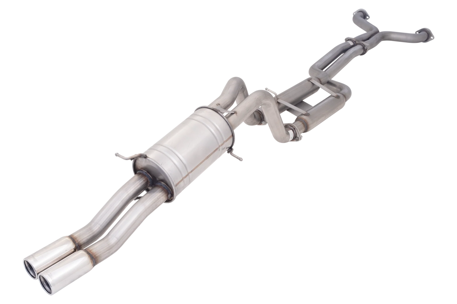 XForce | Twin 2.5" Cat Back Exhaust | Ford Falcon BA-BF V8 Ute | Raw 409 Stainless | E4-F9-02-CBS - Image 2