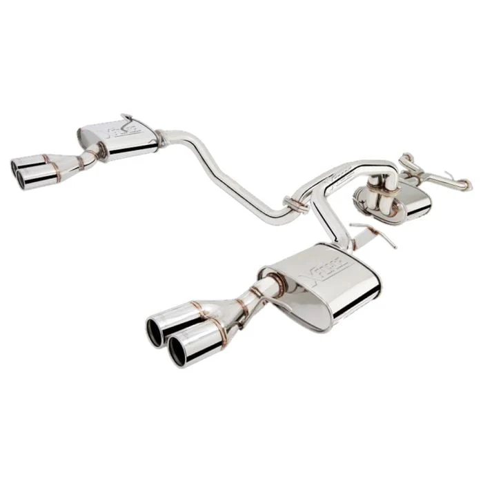 XForce | Twin 2.5" Cat Back Quad Tip Exhaust | Ford Falcon BA BF GT XR8 Sedan 2002–2008 | E4-FGT02-CBS