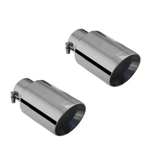 Xforce | 4" Matte Black Exhaust Tip Kit | Ford Mustang GT S550 2015–2017 | ES-FM15-BTIPS