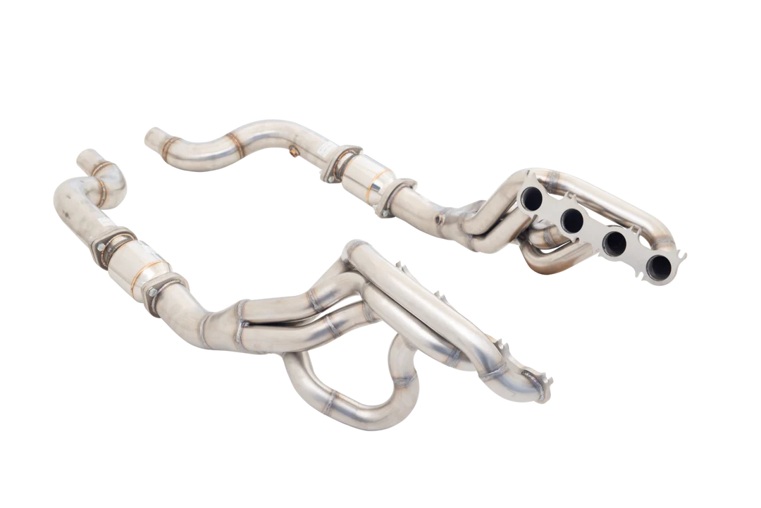 XForce | 1 7/8" Tuned-Length Headers & 3" Cat Kit | Ford Mustang GT S550 2018–2023 | H2-FM18-KITB