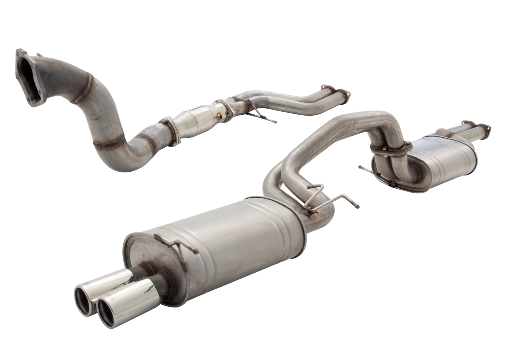XForce | 4" Dump & Twin 2.5" Turbo Back Exhaust | Ford Falcon BA BF XR6 Turbo 2002–2008 | E4-F6-03-B-TBS