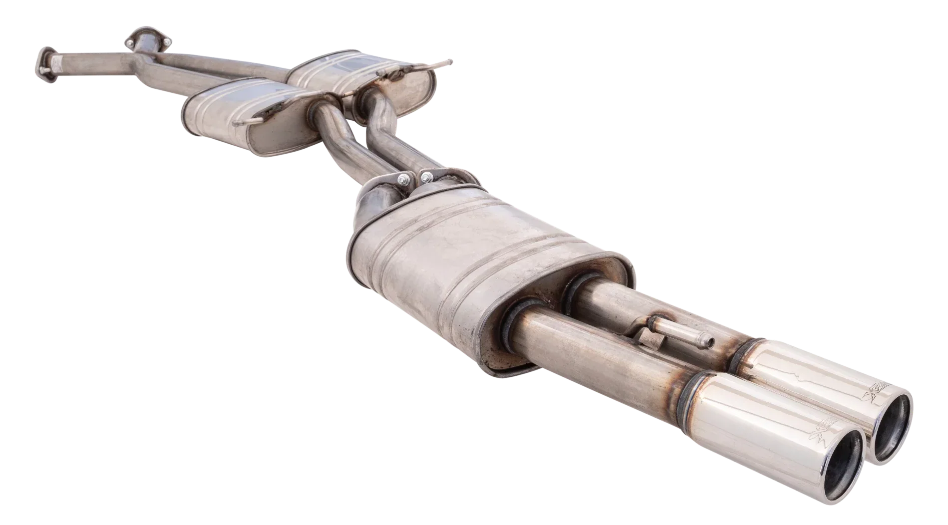 XForce | Twin 2.5" Cat Back Exhaust dual Tips | Holden Statesman Caprice WH WK WL V8 1999–2006 | E4-HV22-1-CBS