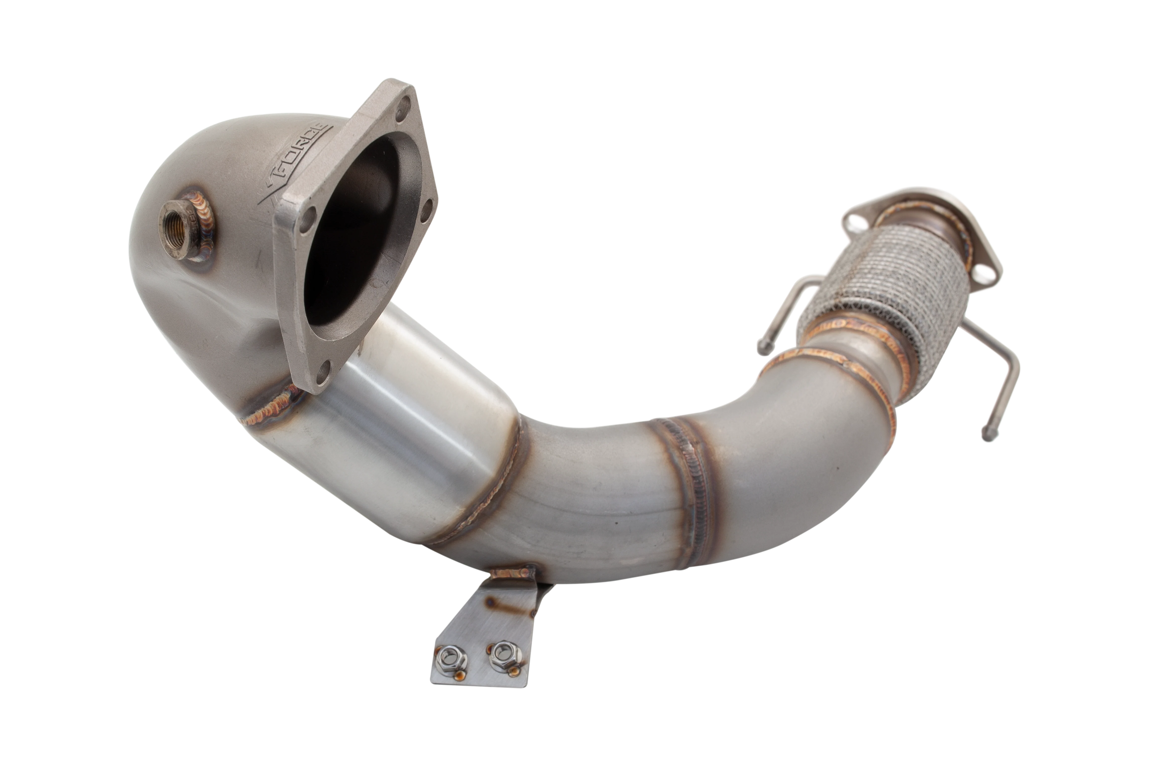 XForce 4" Performance Downpipe & 100 Cell High-Flow Cat for Hyundai i30 N / Kona N 2017-On | E2-HY30N-KITB