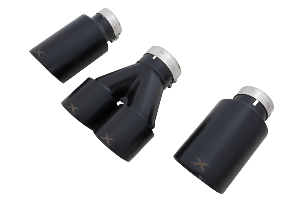 XForce | Matte Black Exhaust Tip Set | Toyota Corolla GR 2023–2026 | ESTCGTIPSBK - Image 2