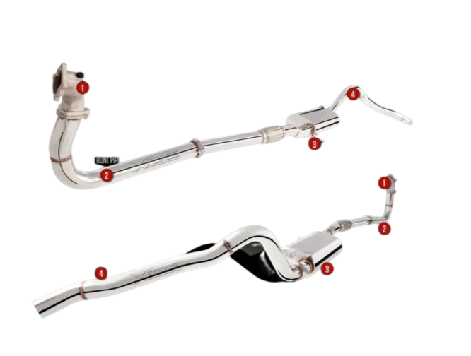 Xforce | 3" Stainless Steel Turbo Back Exhaust & Cat | Nissan Patrol GU Y61 4.2L TD Wagon | E4-NP42W-TBS
