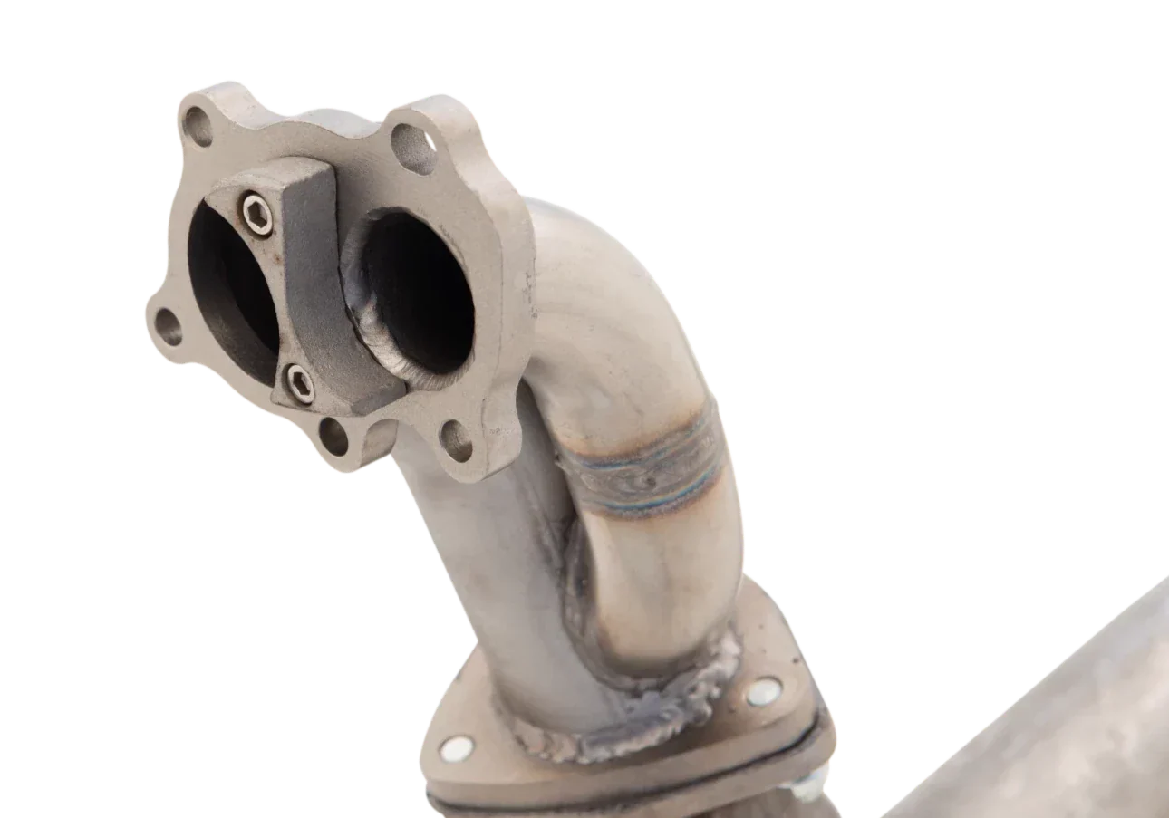 XForce | Split Dump Pipe & 100-Cell High-Flow Cat Kit | Nissan Silvia S14 S15 200SX 1994–2002 | E4-NS01-KITB - Image 3