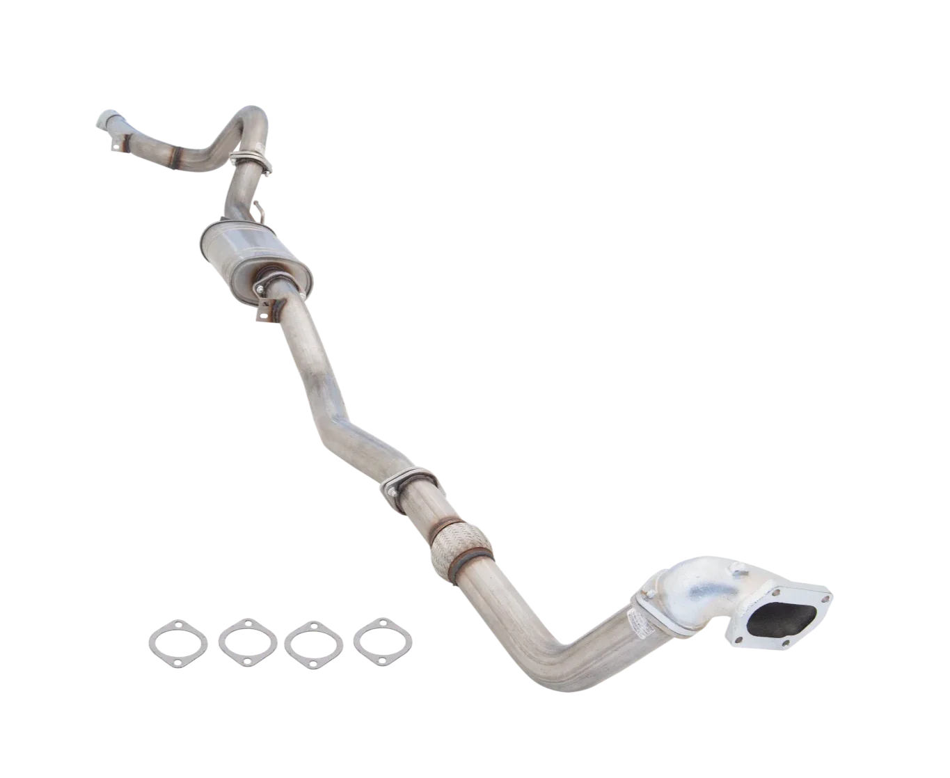 XForce - NISSAN NAVARA D22 3.0L TURBO DIESEL (1997-2009), 3″ Stainless Steel Turbo Back System with Metallic Cat Converter