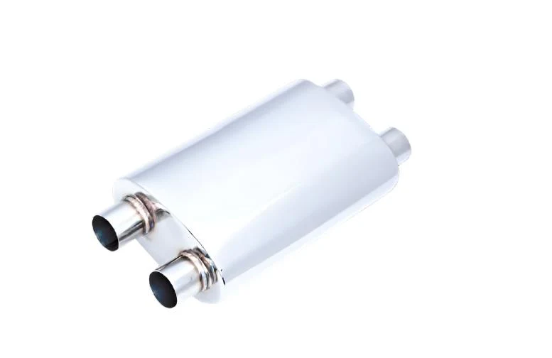 XForce | Twin 2.25" In/Out Performance Muffler | 5"x8"x14" 304 Stainless Steel | VX15-1457