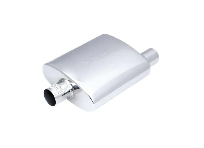 XForce | 2.5" Offset-Centre Performance Muffler | 4"x10"x14" 304 Stainless Steel | VX05-1463