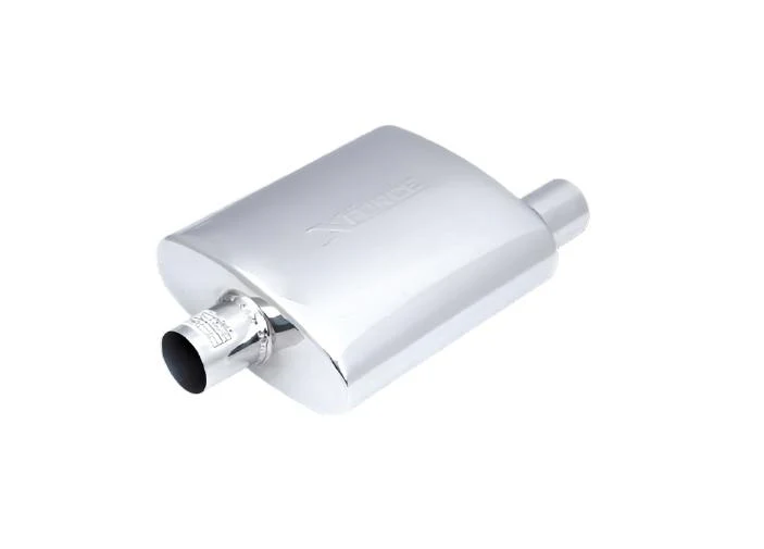 XForce | 3" Offset-Centre Performance Muffler | 4"x10"x14" 304 Stainless Steel | VX05-1476