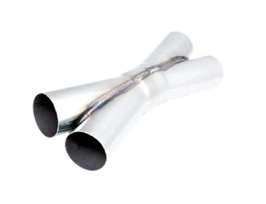 XForce | Twin 3" Performance X-Pipe | 304 Stainless Steel Tig Welded | XP02S-300