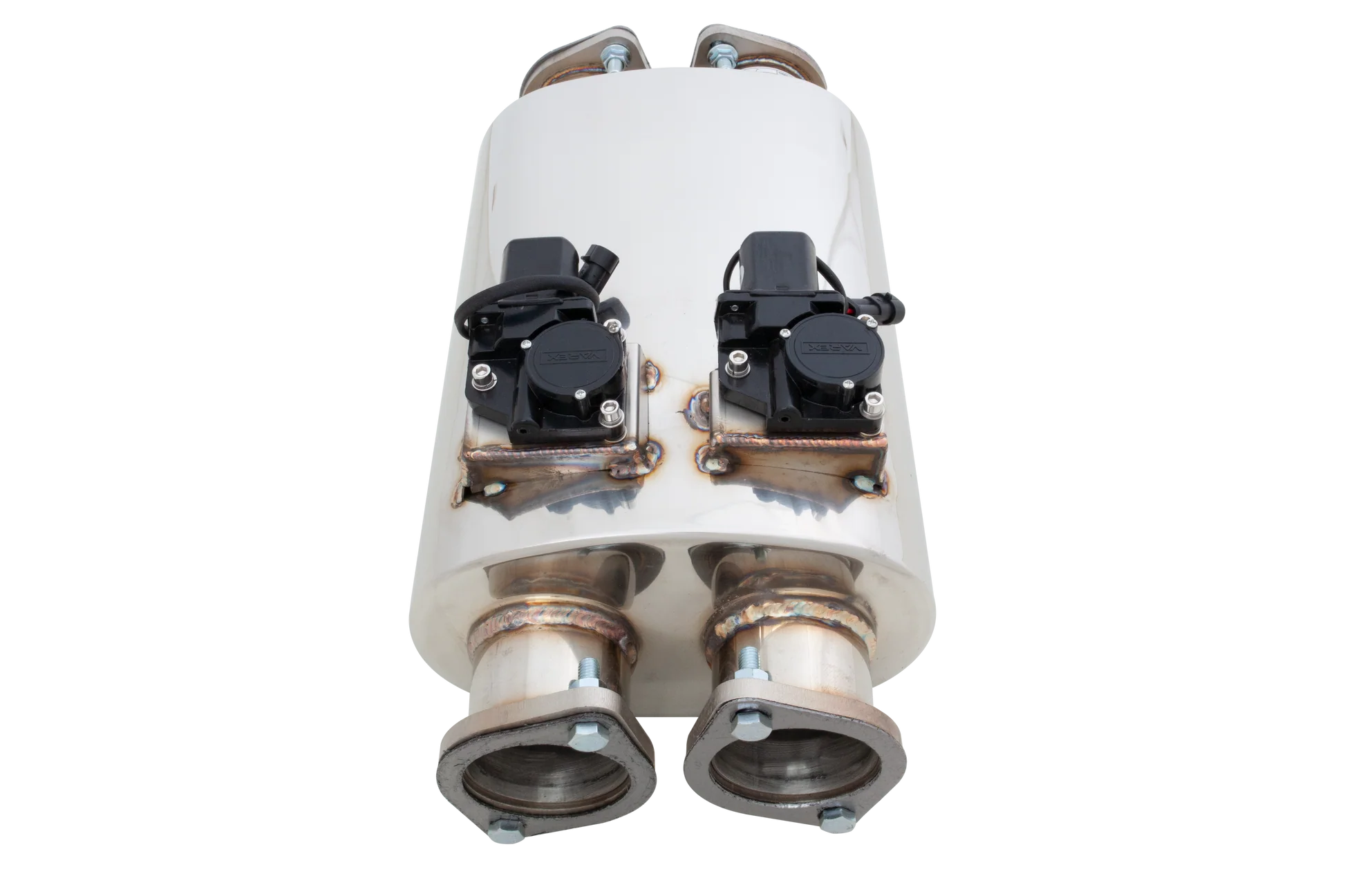 XForce | Dual 3" Varex Universal Valved Muffler | 304 Stainless Steel Oval | VMK31-300 - Image 2