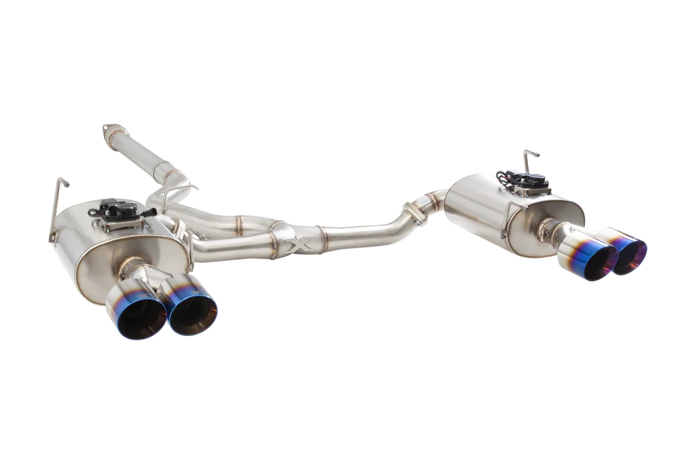 Xforce | Varex Cat Back Burnt Blue Tips | Subaru WRX VB Sedan 2022–2026 | ESSWVB22VKBU