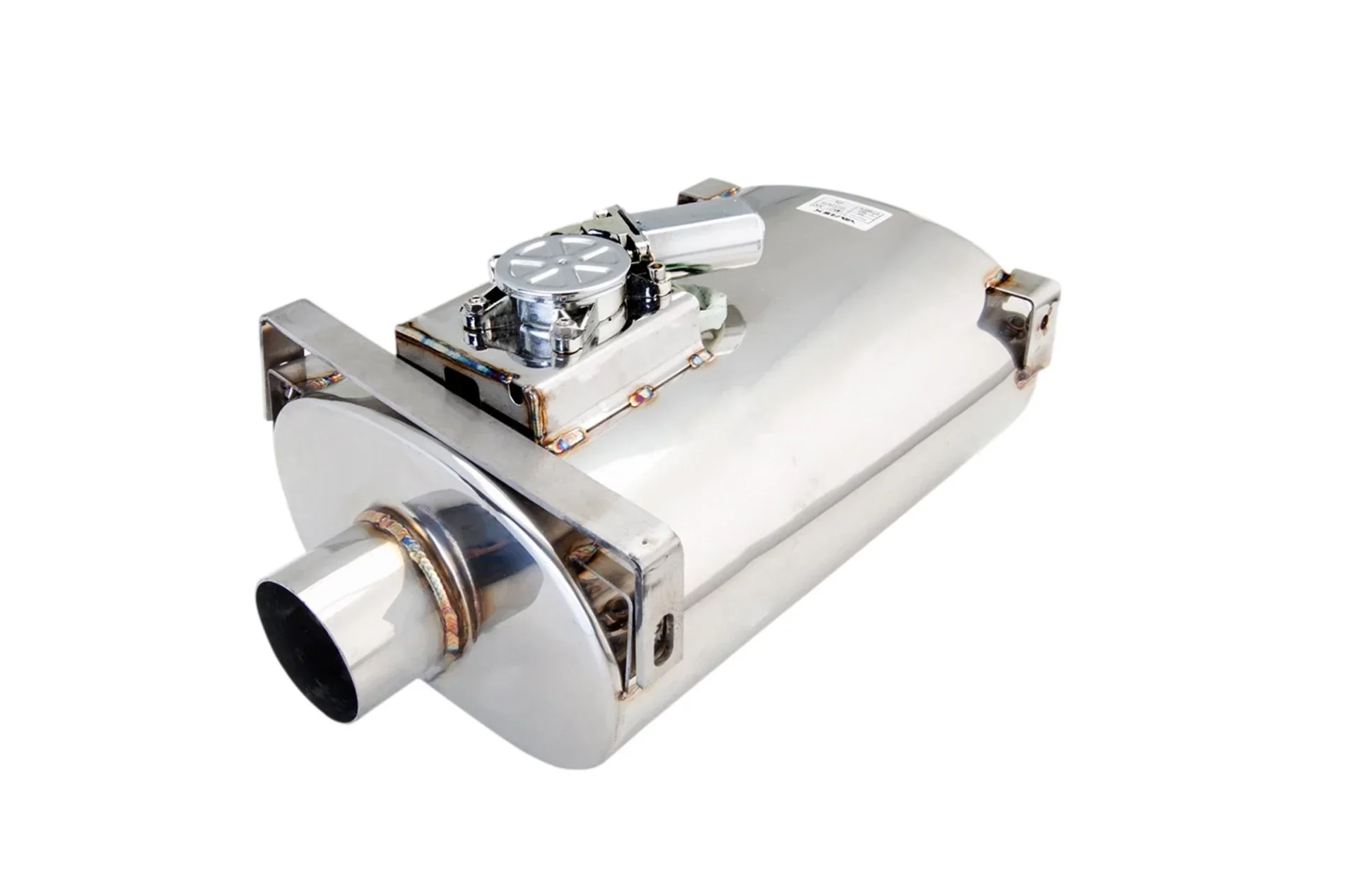 XForce | 2.5" Universal Varex Oval Muffler | 304 Stainless | Bracket Mounts | VMK20-250