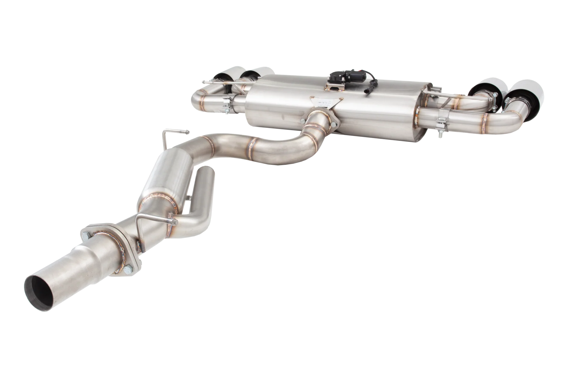 XForce | 3" Varex Valved Cat Back Exhaust Quad 4" Tips | VW Golf MK7 GTI 40 Years / Alltrack 2015–2018 | ESVW09VKCS - Image 3
